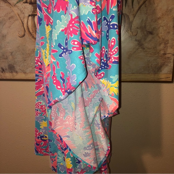 Sz M Lilly Pulitzer Sippin and Trippin Stefani Dress Floral Swim Coverup - Picture 8 of 13